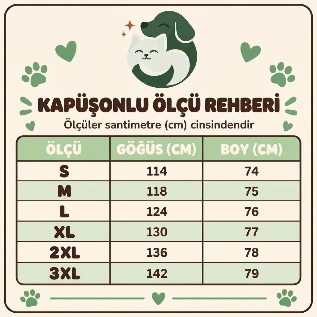 Beden ölçü tablosu