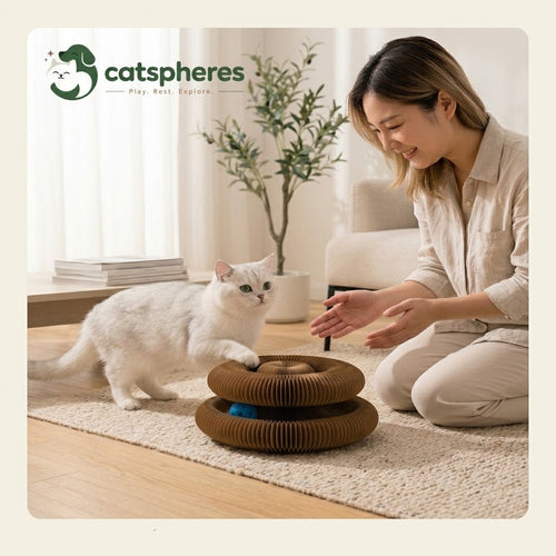 Catspheres akıllı tırmalama oyun yatağı