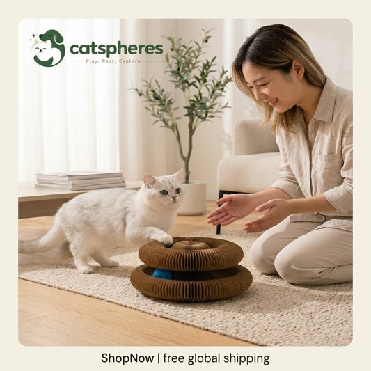 Catspheres Akıllı tırmalama oyun yatağı