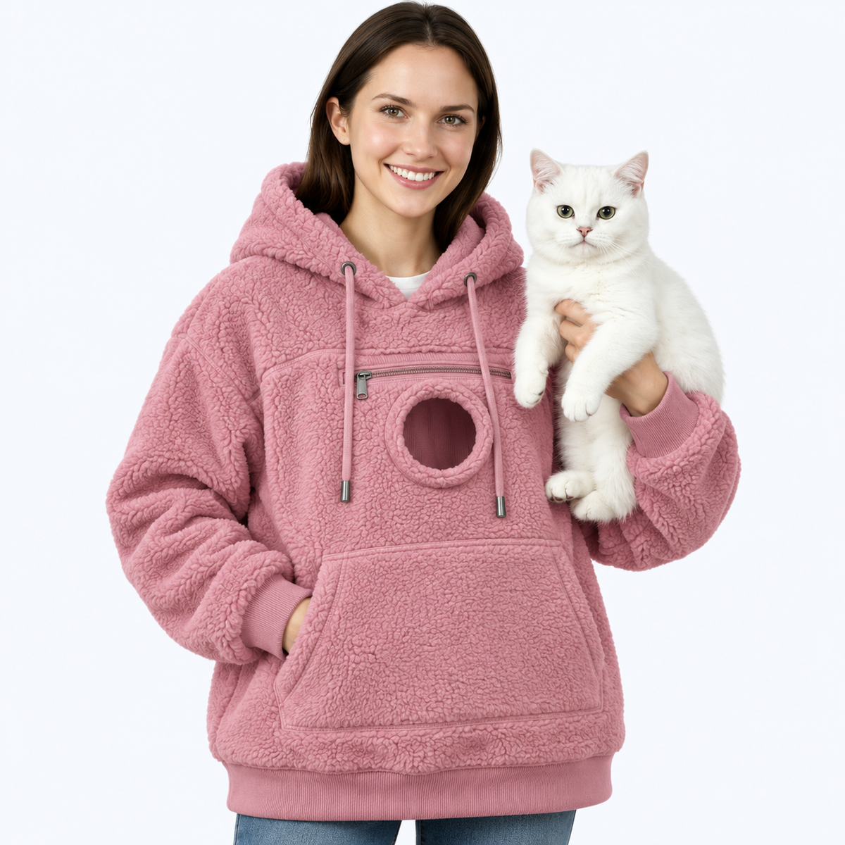 Catspheres™ Kanguru cepli evcil hayvan sweatshirti