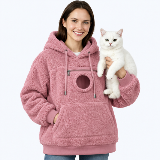 Catspheres™ Kanguru cepli evcil hayvan sweatshirti